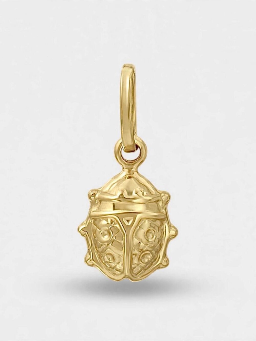14K Real Gold Ladybug Charm By Tehrani Jewelry